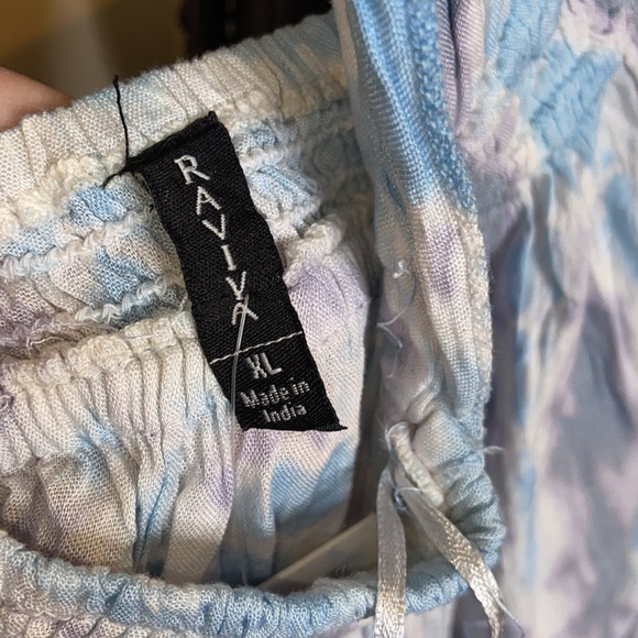 Raviya | Blue Tie Dye Swim Beach Coverup Maxi Dress Size XL - Picture 6 of 13